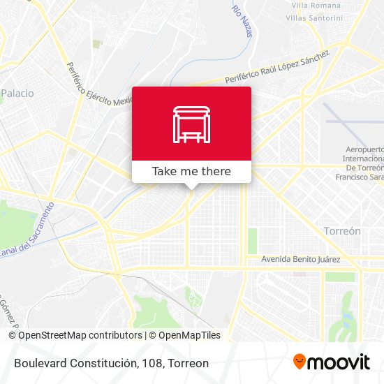Mapa de Boulevard Constitución, 108