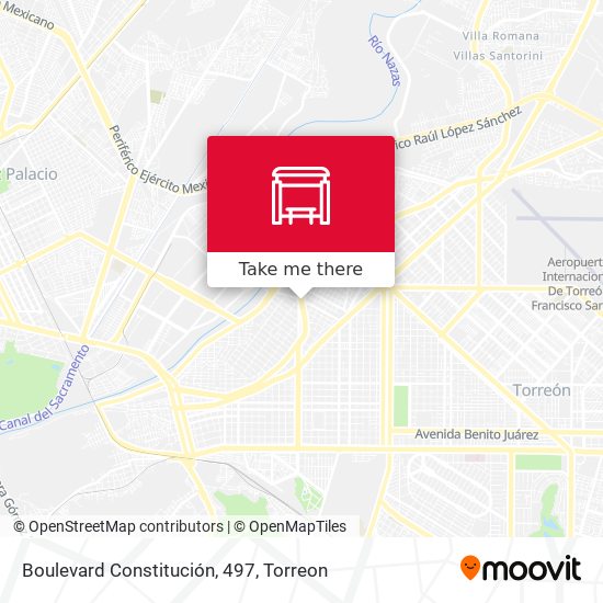 Mapa de Boulevard Constitución, 497