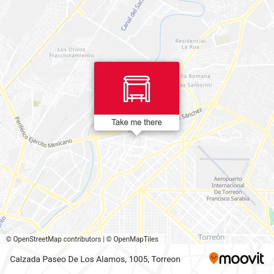 Mapa de Calzada Paseo De Los Alamos, 1005