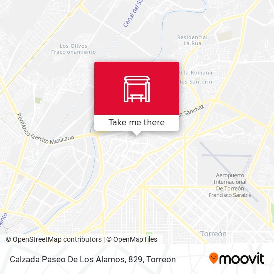Mapa de Calzada Paseo De Los Alamos, 829