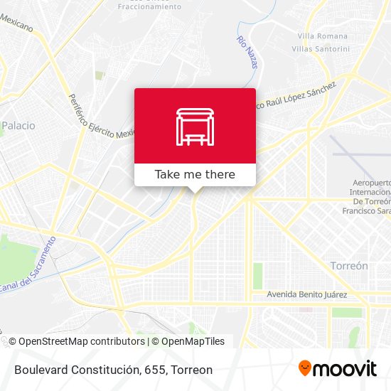 Mapa de Boulevard Constitución, 655