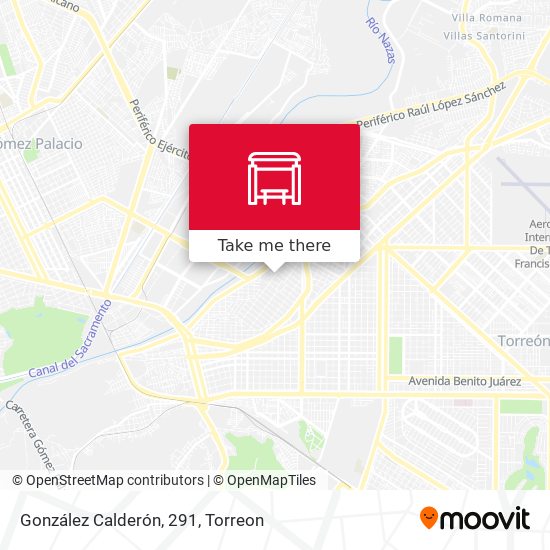 González Calderón, 291 map