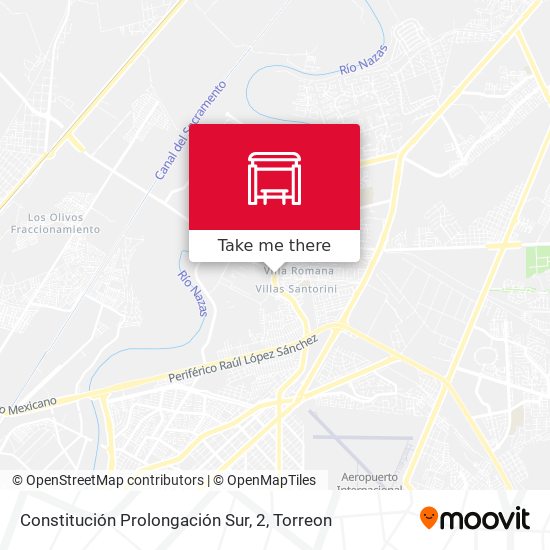 Constitución Prolongación Sur, 2 map