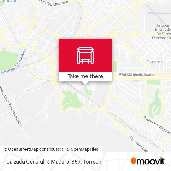Calzada General R. Madero, 857 map