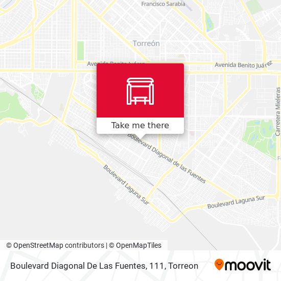 Boulevard Diagonal De Las Fuentes, 111 map