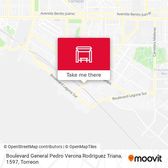 Mapa de Boulevard General Pedro Verona Rodríguez Triana, 1597