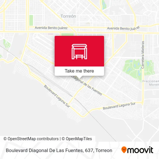 Mapa de Boulevard Diagonal De Las Fuentes, 637