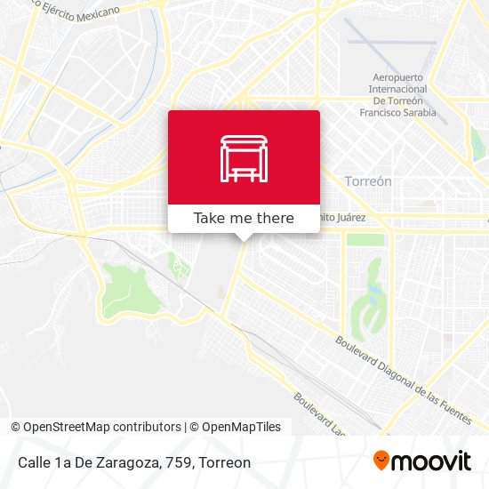 Mapa de Calle 1a De Zaragoza, 759