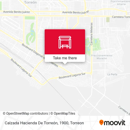 Mapa de Calzada Hacienda De Torreón, 1900