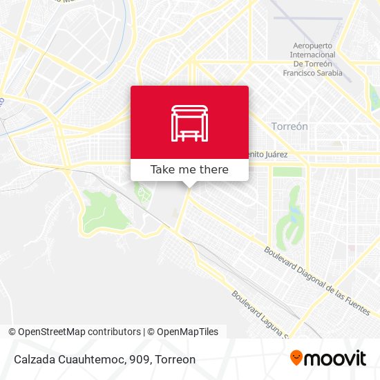 Mapa de Calzada Cuauhtemoc, 909