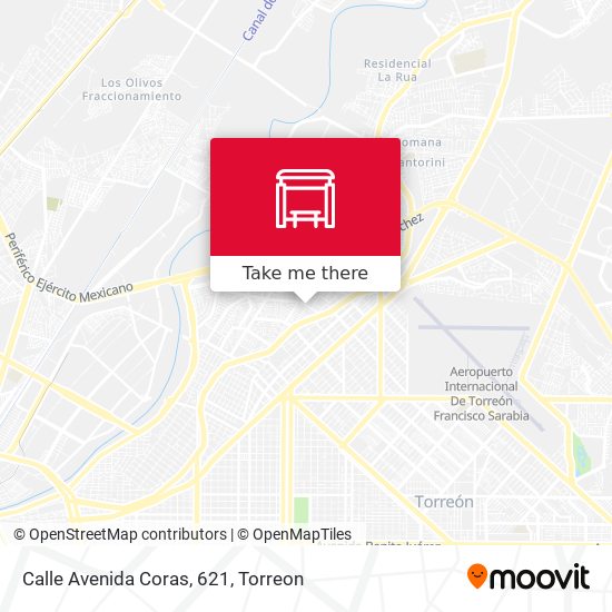 Mapa de Calle Avenida Coras, 621
