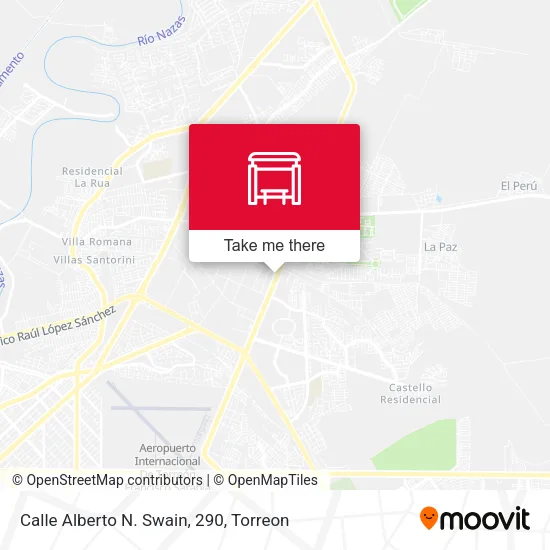 Mapa de Calle Alberto N. Swain, 290