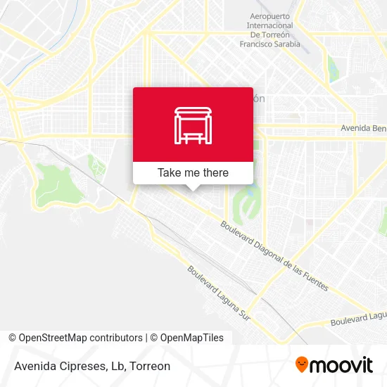 Avenida Cipreses, Lb map