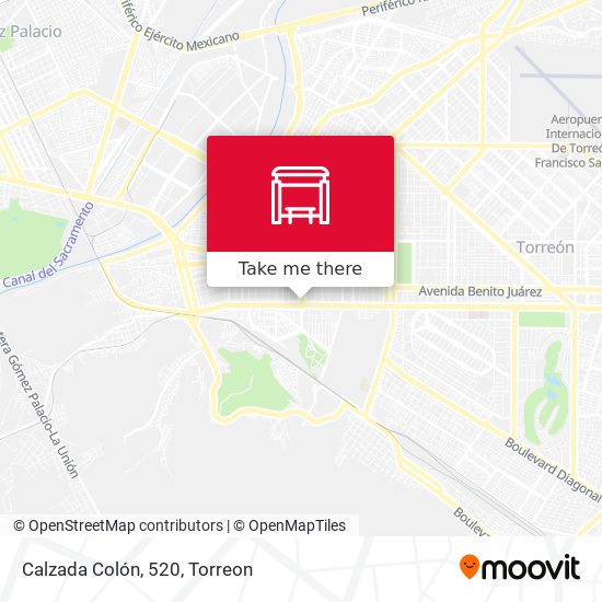 Calzada Colón, 520 map