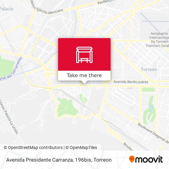 Avenida Presidente Carranza, 196bis map