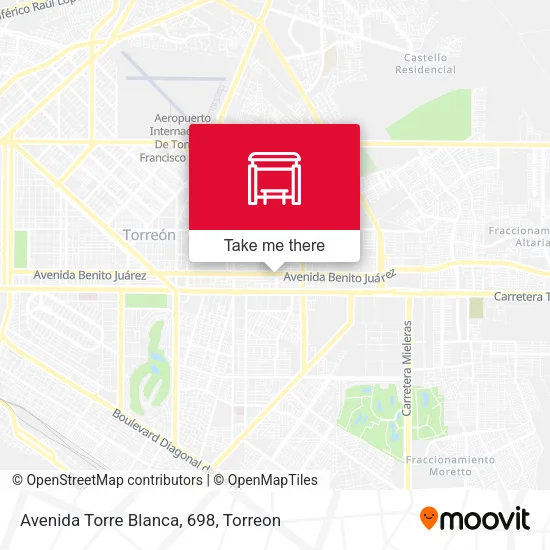 Mapa de Avenida Torre Blanca, 698
