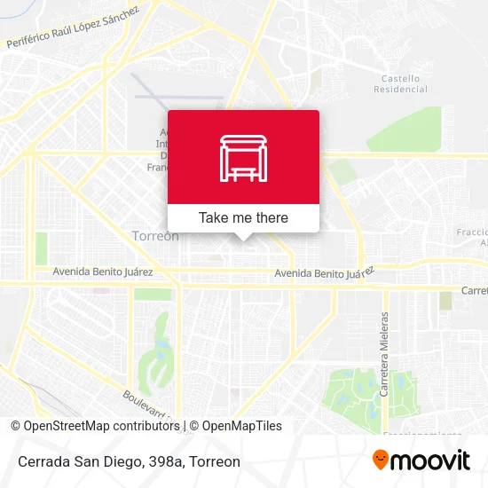 Mapa de Cerrada San Diego, 398a