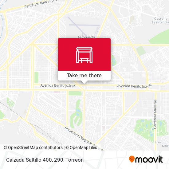Mapa de Calzada Saltillo 400, 290