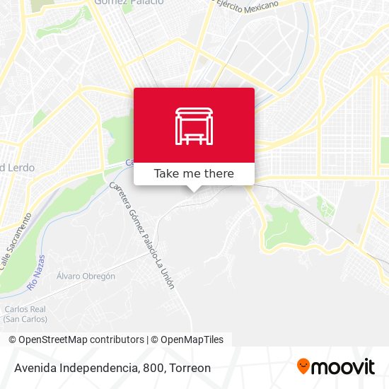 Mapa de Avenida Independencia, 800