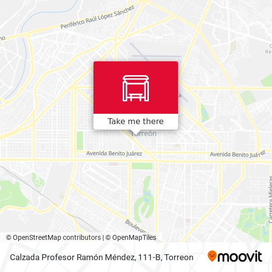 Calzada Profesor Ramón Méndez, 111-B map