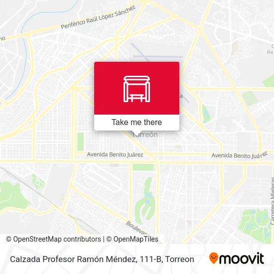 Mapa de Calzada Profesor Ramón Méndez, 111-B