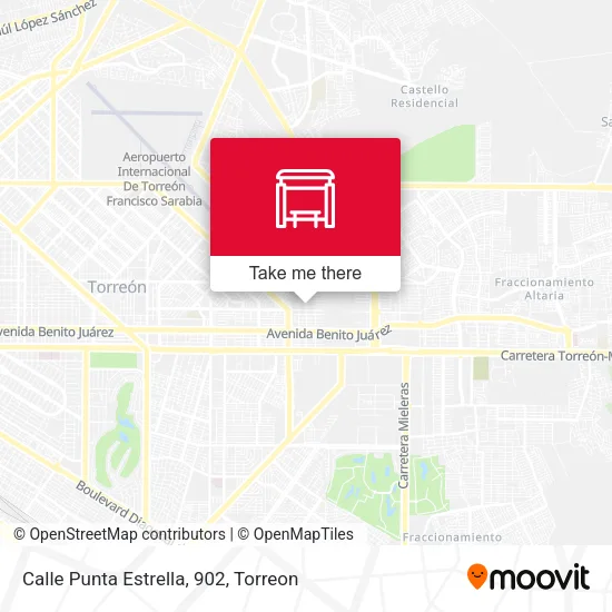 Mapa de Calle Punta Estrella, 902