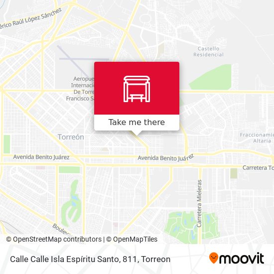 Mapa de Calle Calle Isla Espíritu Santo, 811