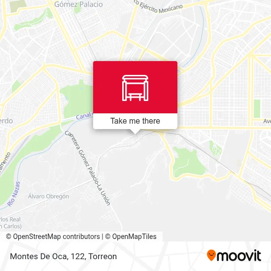 Montes De Oca, 122 map