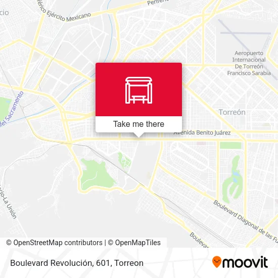 Mapa de Boulevard Revolución, 601