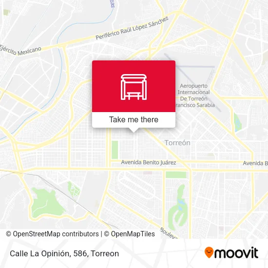 Mapa de Calle La Opinión, 586
