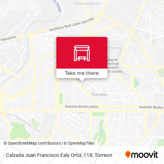 Calzada Juan Francisco Ealy Ortiz, 118 map