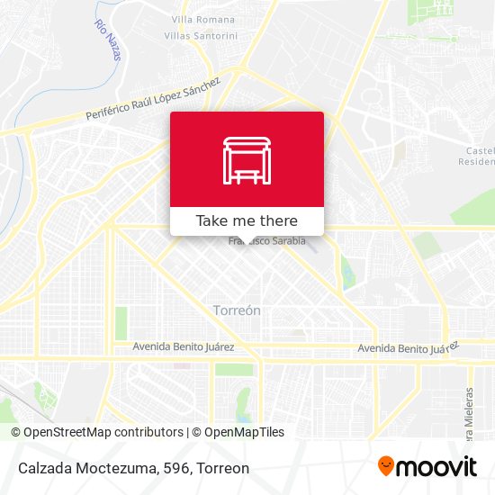 Calzada Moctezuma, 596 map