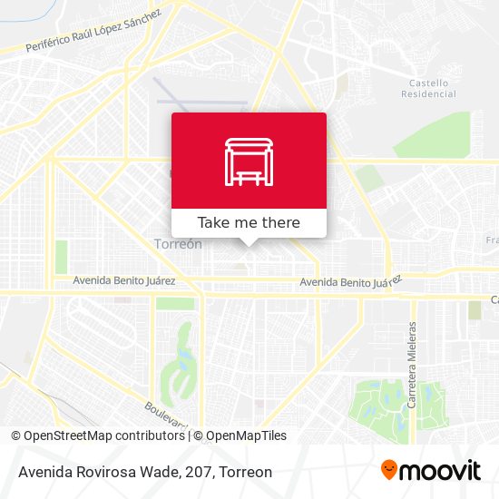 Avenida Rovirosa Wade, 207 map
