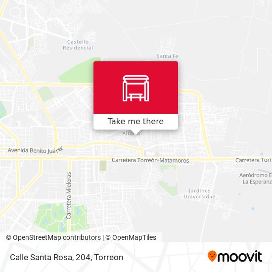 Mapa de Calle Santa Rosa, 204