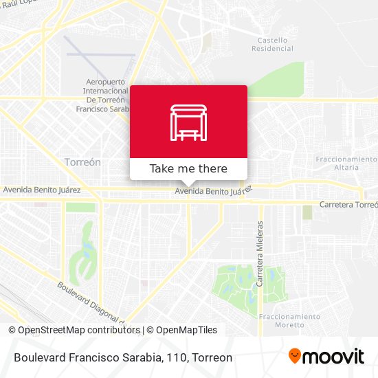 Boulevard Francisco Sarabia, 110 map