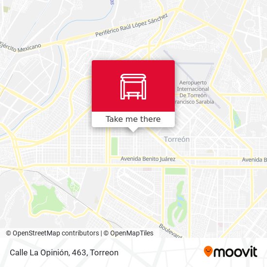 Calle La Opinión, 463 map