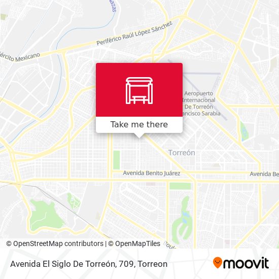 Mapa de Avenida El Siglo De Torreón, 709