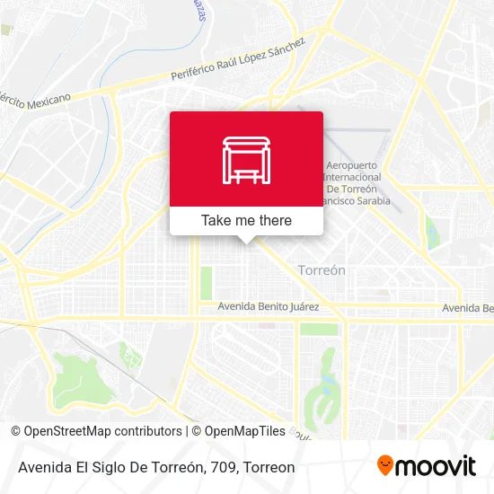 Mapa de Avenida El Siglo De Torreón, 709