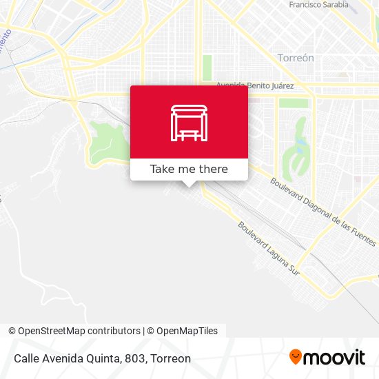 Mapa de Calle Avenida Quinta, 803