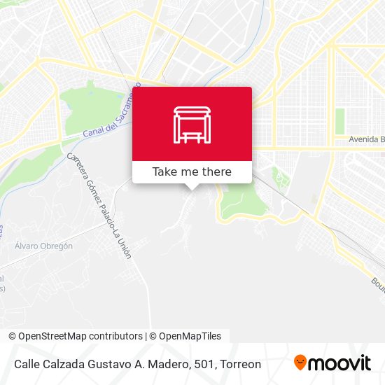 Mapa de Calle Calzada Gustavo A. Madero, 501