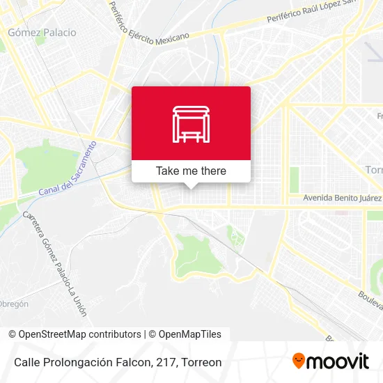 Mapa de Calle Prolongación Falcon, 217