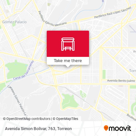 Mapa de Avenida Simon Bolívar, 763