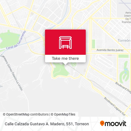 Mapa de Calle Calzada Gustavo A. Madero, 551