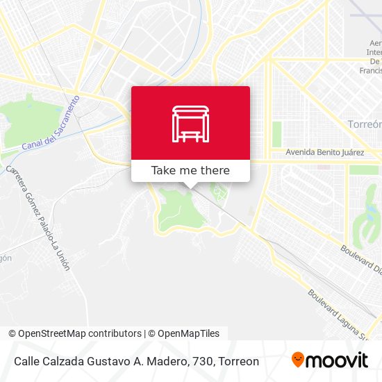 Calle Calzada Gustavo A. Madero, 730 map