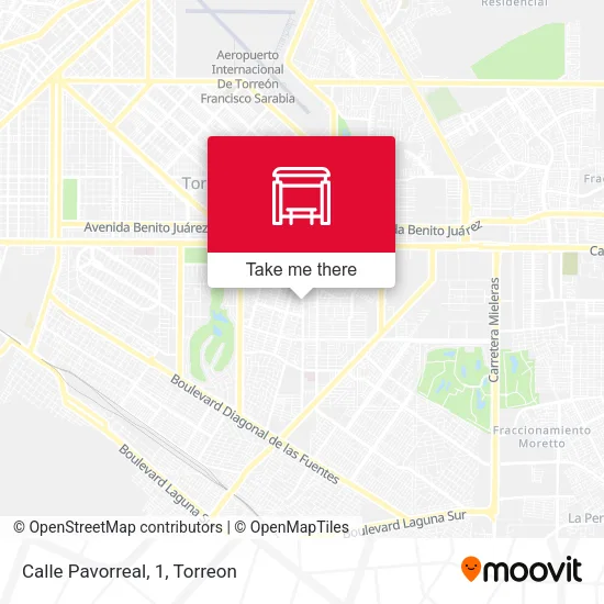 Mapa de Calle Pavorreal, 1