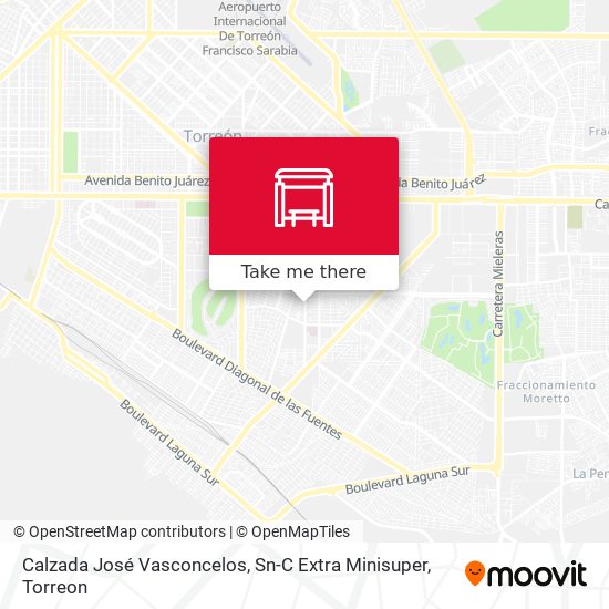 Calzada José Vasconcelos, Sn-C Extra Minisuper map