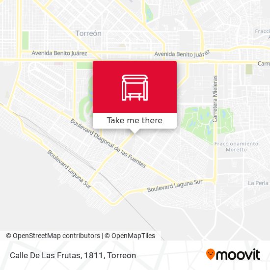 Calle De Las Frutas, 1811 map