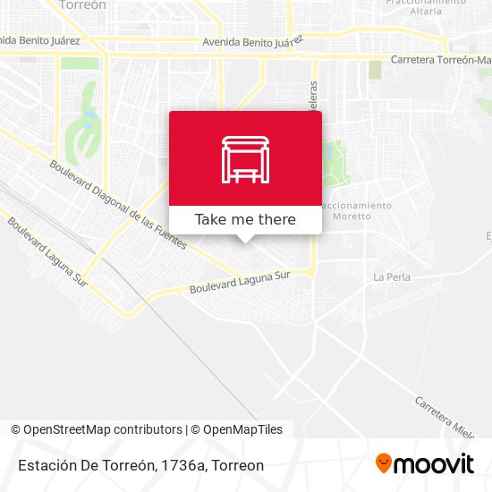 Mapa de Estación De Torreón, 1736a
