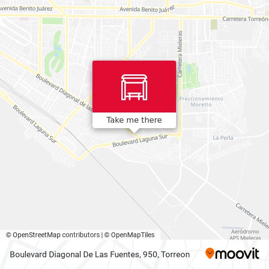 Mapa de Boulevard Diagonal De Las Fuentes, 950