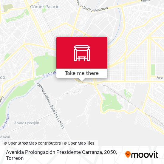 Avenida Prolongación Presidente Carranza, 2050 map